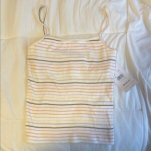 RVCA Women's Pastel Striped Camisole